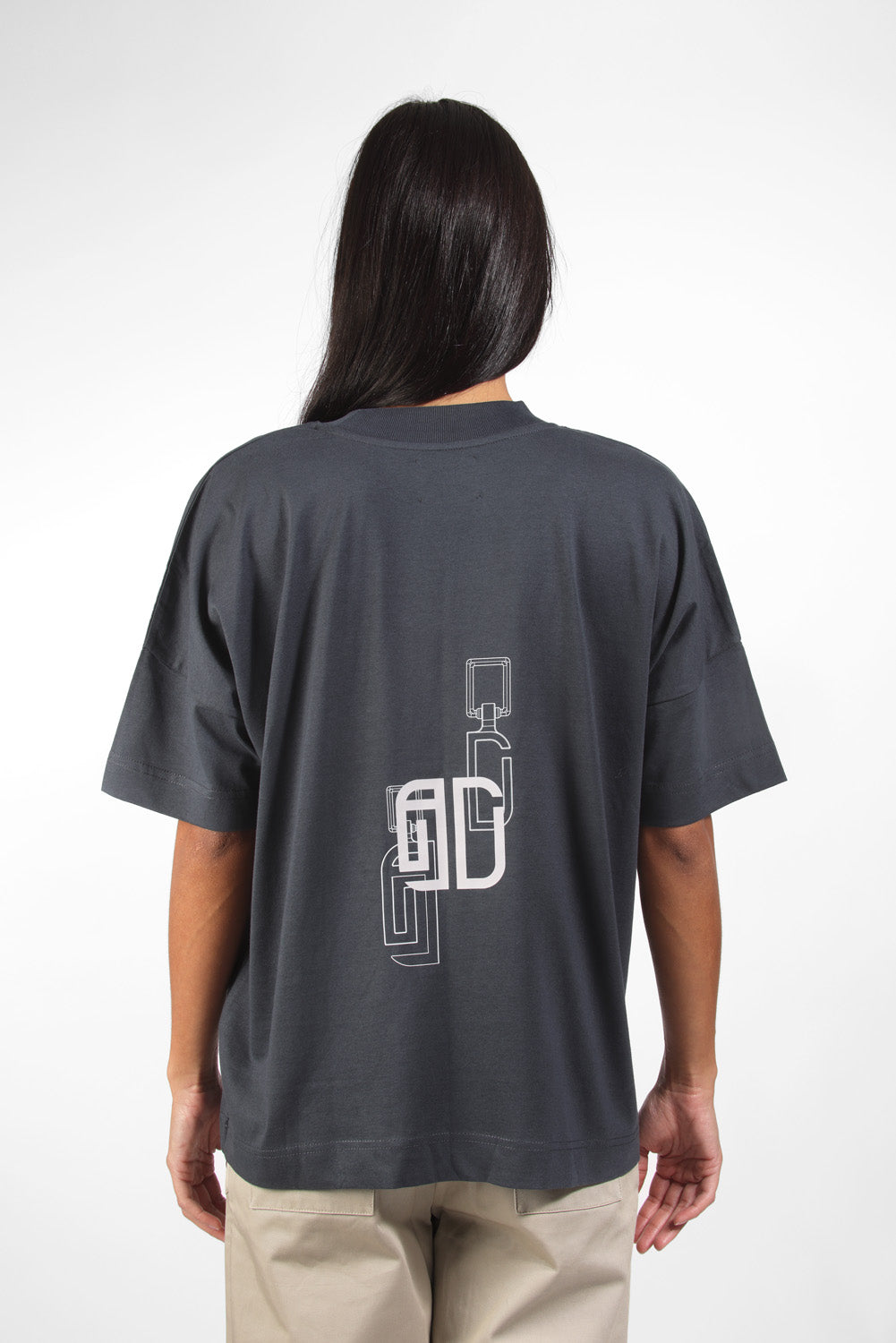 Charly gray blue printed t-shirt