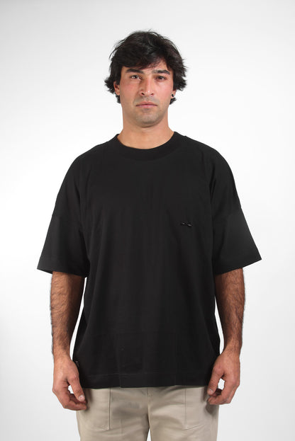T-shirt Charly noir imprimé