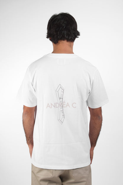 White Axel printed t-shirt
