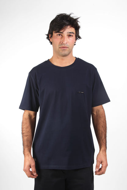 T-shirt Axel bleu imprimé