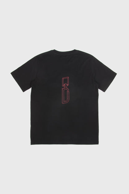 T-shirt Axel noir imprimé