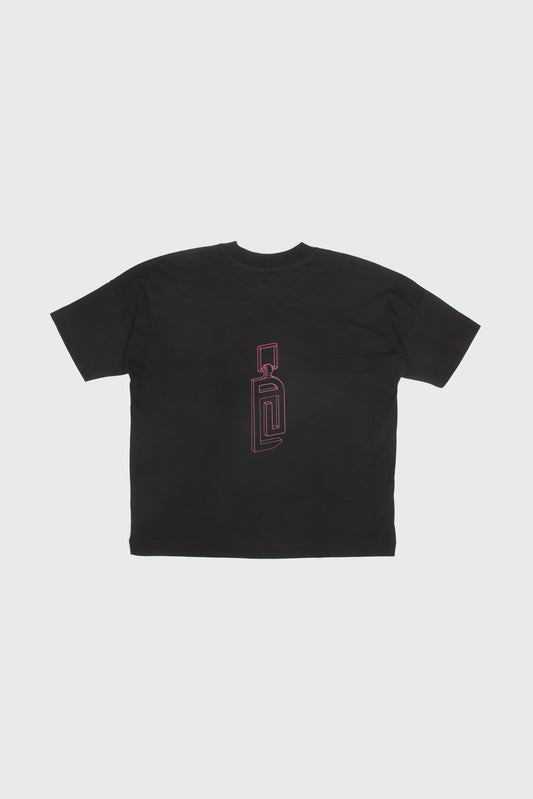 T-shirt Charly noir imprimé