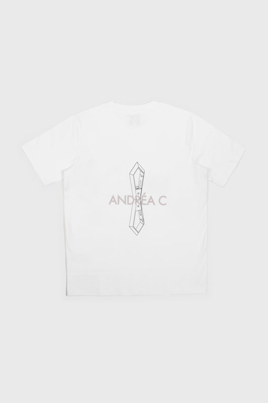 White Axel printed t-shirt