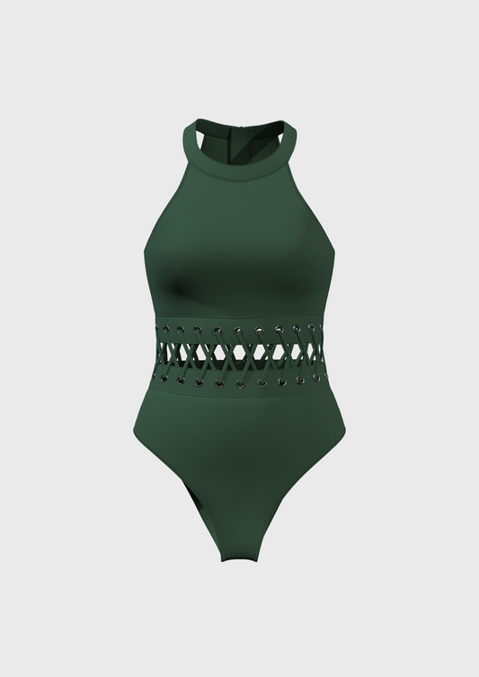 Maillot de bain Mary vert foncé