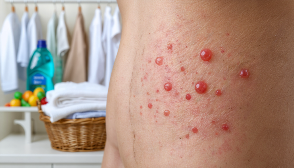 découvrez comment identifier une éruption de boutons causée par une allergie à la lessive, reconnaître les symptômes et adopter des solutions efficaces pour apaiser votre peau.