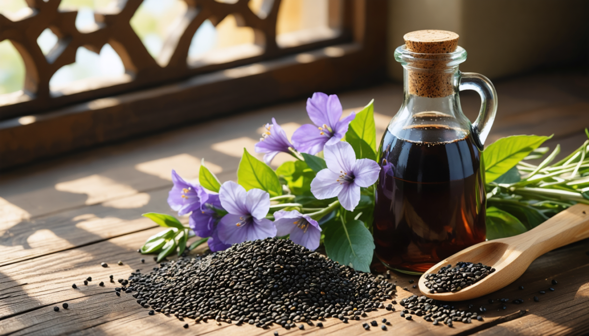 découvrez les vertus sacrées de l'huile de nigelle selon la tradition prophétique islamique, ses bienfaits pour la santé et la spiritualité.